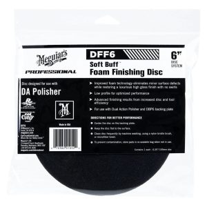 Meguiar’s Soft Buff DA Foam Finishing Disc 6″, burete polish finish, 15,24 cm